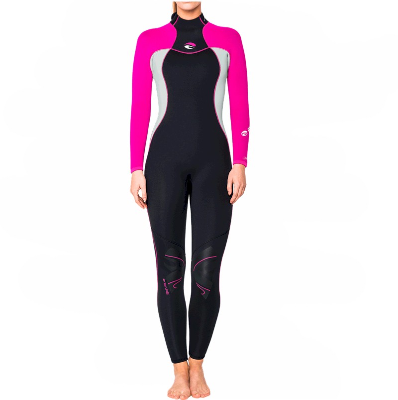 NEW 5mm BARE Womens Sport Full SCUBA DIVING WETSUIT Size 8T Dive PINK BLACK 