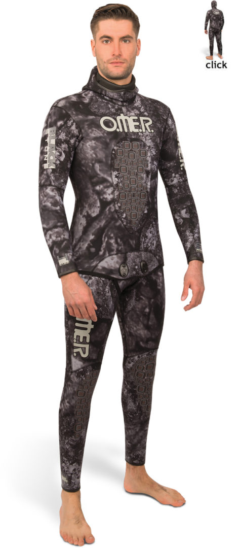 Omer Holo Stone Wetsuit Camouflage Mens Apnea Neoprene 7mm Shattered Wetsuit 